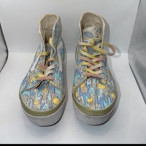 VANS Sk8-Hi W 10 / M 8 1/2 Tapered Stacked “UV Ink Sunwavers” Sneakers